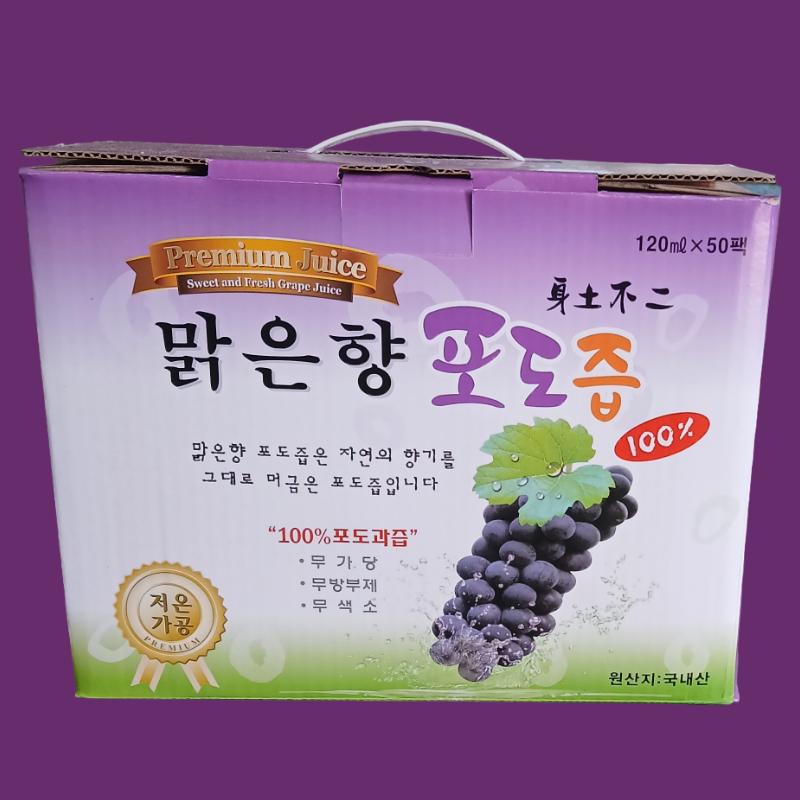 상주 맑은향 포도즙 (120ml×50팩)