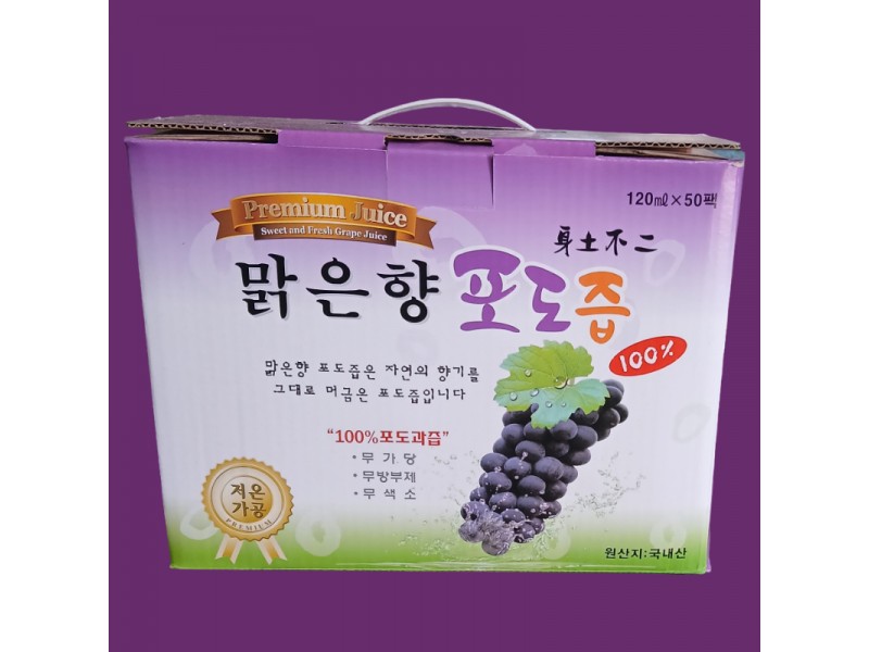 상주 맑은향 포도즙 (120ml×50팩)